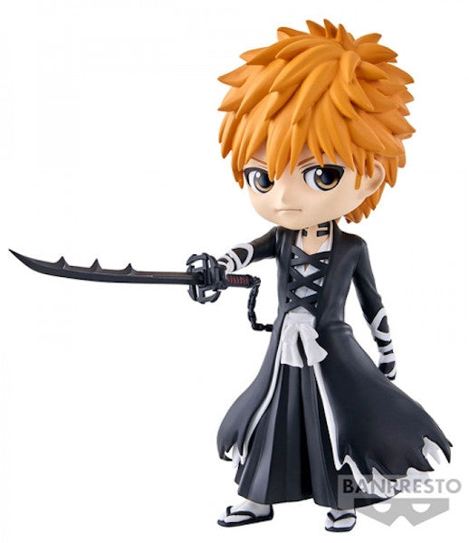Banpresto, Figurine Q Posket Ichigo Kurosaki Bleach, Thousand Year Blood War Vol.2 14 cm, Multicolore BP88249 Banpresto, Figurine Q Posket Ichigo Kurosaki Bleach, Thousand Year Blood War Vol.2 14 cm, Multicolore BP88249